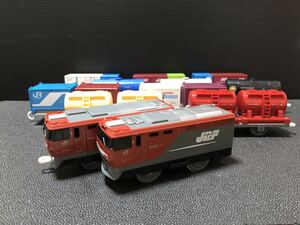  Plarail vehicle large amount fully .... freight train gold Taro 12 both compilation . letter pack post service plus 1. shipping possibility 