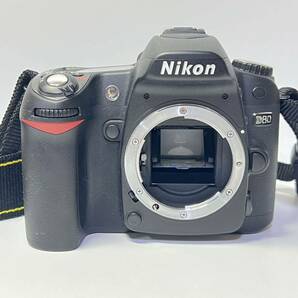 1円~【まとめ売り】通電確認済み ニコン Nikon 3点セット D50 D70 D80 デジタル一眼レフカメラ ボディ ブラック 現状品 ytの画像2
