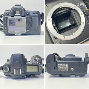 1円~【まとめ売り】通電確認済み ニコン Nikon 3点セット D50 D70 D80 デジタル一眼レフカメラ ボディ ブラック 現状品 ytの画像3