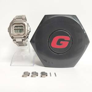 1円~【実動】カシオ CASIO G-SHOCK MR-G MRG-110T クォーツ メンズ腕時計 デジタル文字盤 純正ベルト 箱付き G180557