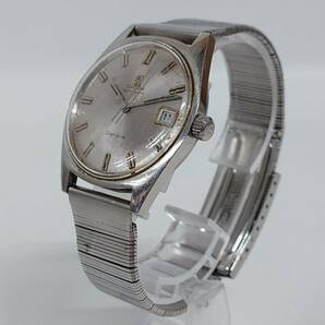 1円~【実動】オメガ OMEGA ジュネーブ Geneve Cal.565 Ref.166.041 自動巻き メンズ腕時計 シルバー文字盤 ラウンド デイト 24石 G116057の画像2