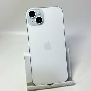 1円~【保証期間有り】美品 Apple iPhone 15 Plus 128GB ブルー MU0D3J/A SIMフリー ACロック解除済み バッテリー最大容量100% GK-100001