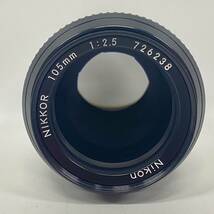 1円~【動作未確認】ニコン Nikon NIKKOR 105mm 1:2.5 ニコン用 中望遠 カメラレンズ 現状品 J120001_画像6