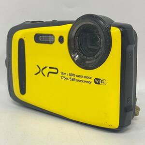 1円~【動作未確認】富士フィルム FUJIFILM FinePix XP90 15m/50ft 防水 コンパクトデジタルカメラ イエロー 現状品 J180064 