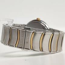 1円~【実動】クリスチャンディオール Christian Dior D77-200 クォーツ メンズ腕時計 ホワイト文字盤 デイト 純正ベルト 2針 G116191_画像6