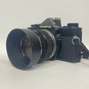 1円~【動作未確認】オリンパス OLYMPUS OM-1 ブラック OM-SYSTEM G.ZUIKO AUTO-S 1:1.4 f=50mm 一眼レフ フィルムカメラ レンズ J180076