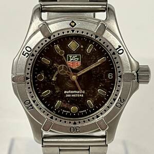 1 jpy ~[ immovable ] TAG Heuer TAG HEUER 669.213F self-winding watch men's wristwatch black face Date 3 hands Switzerland made J130011