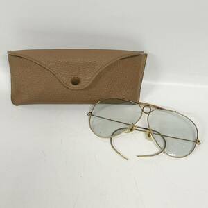 1円~【ケース付き】レイバン Ray-Ban ボシュロム B&L シューター 1/30 10K GO ティアドロップ サングラス ビンテージ USA 装身具 J110343