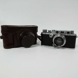 1円~【動作未確認】ライカ Leica Ⅲa レンジファインダーカメラ No.241434 Summar f=5cm 1:2 単焦点レンズ 付属品あり J110492