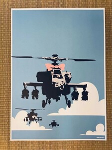  Bank si-Banksy [Happy Chopper] SCREEN PRINT WCP serial number attaching .B 2 poster 