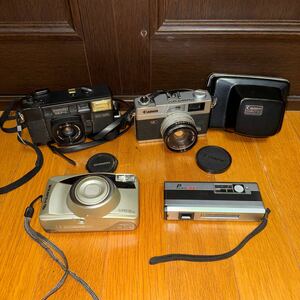 フィルムカメラ まとめ売り Canon Canonet QL17 CHINON 35F-A FUJIFILM SUPER120AZ Pocket FUJICA 300 中古品 tn3030