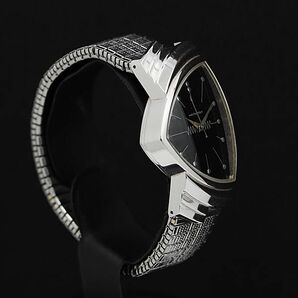 1円 稼働 ハミルトン ベンチュラ QZ 6251A ブラック文字盤 トライアングル メンズ腕時計 KMR 5996100 4KHTの画像2