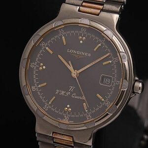 1 иена Операция Longine Conquest Titanium 174-4981 коричневый набор дата