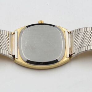 1円 稼働 オメガ デビル 1342 デイト QZ ゴールド文字盤 メンズ腕時計 TKD 5996100 4KHTの画像3