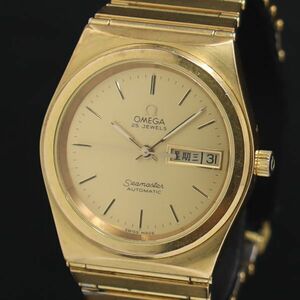 1 jpy operation superior article koma 2 attaching Omega Seamaster 366.0884 AT/ self-winding watch 25 stone Gold face day date men's wristwatch KRK 0037400 4ERT