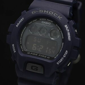 1 иен гарантия имеется работа Casio G амортизаторы QZ цифровой циферблат Foxfire DW-096 темно-синий мужские наручные часы KMR 6696000 4JWY