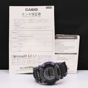 1円 保付 稼働 良品 カシオ G-SHOCK DW-002 QZ デジタル文字盤 レザー×キャンバスベルト メンズ腕時計 DOI 6696000 4JWYの画像5
