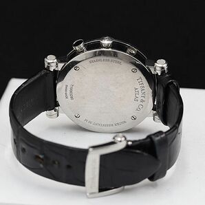 1円 稼働 ティファニー アトラス Z1301.32.11A10A71A QZ 黒文字盤 デイト メンズ腕時計 NSY 0696300 4NBTの画像4