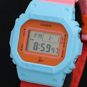 1円 保/箱付き 稼動 美品 カシオ Gショック DW-5600PR パラタイアップモデル QZ デジタル文字盤 メンズ腕時計 OGH 8611100 5MGY