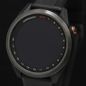 1円 ガーミン アプローチS42 充電式 デジタル文字盤 ラバーベルト メンズ腕時計 DOI 8611100 5MGY