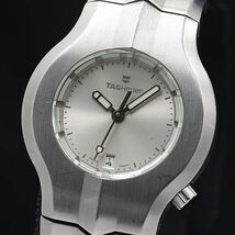 1円 稼働 タグホイヤー QZ アルターエゴ WP-1311-0 サファイヤガラス シルバー文字盤 デイト メンズ腕時計 KMR 3973200 5TLT_画像1