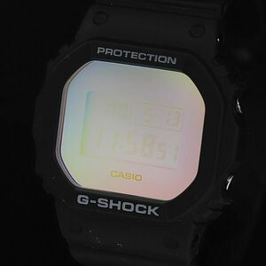 1円 稼働 良品 カシオ G-SHOCK DW-5600SR QZ デジタル文字盤 ラバーベルト メンズ腕時計 DOI 8611100 5MGY