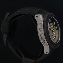 1円 稼動 美品 QZ 箱/保付 ブルタコ スカンジウム S48SA-01 限定299 デイト 茶色文字盤 メンズ腕時計 OKZ 0916000 5NBG1_画像2
