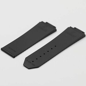 1 jpy superior article Hublot original belt Raver black 12-25-80/6-25-100 25mm men's wristwatch KMR 0916000 5NBG1