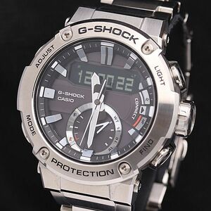 1円 稼働 良品 カシオ G-SHOCK G-スティール GST-B200 タフソーラー デジアナ ラウンド メンズ腕時計 DOI 0916000 5NBG1