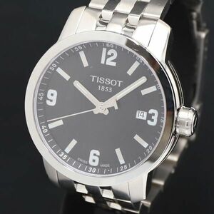 1 иен работа QZ хорошая вещь с коробкой Tissot T055410A 200M чёрный циферблат Date мужские наручные часы KRK 0916000 5NBG1