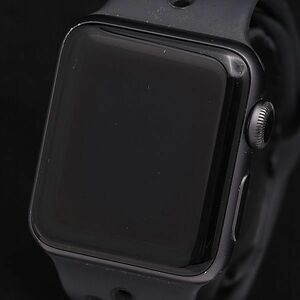 1 jpy Apple watch Nike series 3 38MM rechargeable digital face rubber belt men's wristwatch DOI 0916000 5NBG1