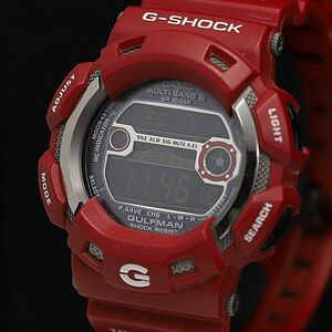 1 иен работа хорошая вещь Casio радиоволны солнечный Golf man GW-9110RD цифровой циферблат раунд мужские наручные часы TCY 0916000 5NBG1