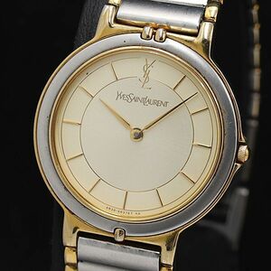 1 jpy Eve sun rolan 4620-E62267Y combination color round ivory face QZ lady's wristwatch NSY 0916000 5NBG1