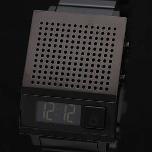 1 иен с ящиком новый товар работа Nixon du-ktuQZ цифровой циферблат A1266 черный koma 2/ с зарядным устройством . мужские наручные часы KMR 2000000 NSK