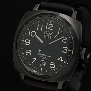 1 иен ji-es X GSX 600 GSX601BBK 200m обычная цена Y75,000- чёрный циферблат Date AT/ самозаводящиеся часы мужские наручные часы NSY 5148000 5GTT