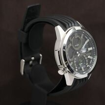 1円 保/箱付 稼働 良品 カシオ エディフィス 5686 ECB-30 QZ ブラック文字盤 メンズ腕時計 TKD 4686000 5ANT_画像2