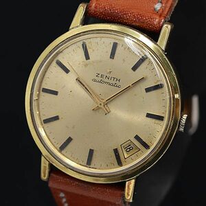 1 jpy Zenith AT round Date Gold face men's arm hour 2147000 4NBG1 MTM