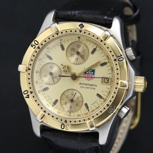 1 jpy operation AT superior article TAG Heuer 200M 765.406 Gold face Chrono Date men's wristwatch KRK 0068200 5ERT