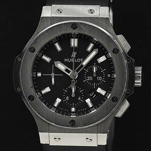 1 иен работа хорошая вещь Hublot 301.SX.1170.RX bigbang Chrono AT/ самозаводящиеся часы чёрный циферблат Date Raver раунд мужские наручные часы DOI 0664950 5GTT