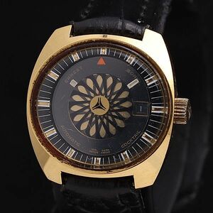 1 jpy operation synchrone hand winding black face 22.016.44 lady's wristwatch KMR 0916000 5NBG1