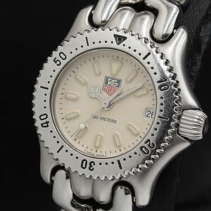 1 jpy operation superior article TAG Heuer cell S99.008M Professional 200m Date ivory face QZ lady's wristwatch NSY 0034100 5RKT