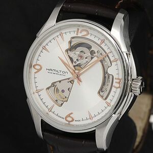 1 иен работа прекрасный товар Hamilton вид matic H325650 AT/ самозаводящиеся часы белый циферблат раунд мужские наручные часы 0965300 5DIT OMI
