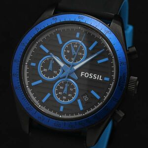 1 иен работа хорошая вещь Fossil BQ2253 хронограф Date QZ черный циферблат мужские наручные часы TKD 2000000 5NBG2