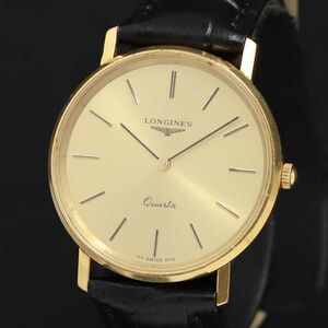 1 иен работа хорошая вещь Longines QZ L7.572.2 Grand Classic Gold циферблат мужские наручные часы KRK 5808000 5PRT