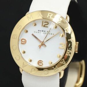 1 jpy operation QZ superior article Mark by Mark Jacobs MBM11510 111406 white face lady's wristwatch KRK 2000000 5NBG2