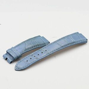 1 jpy Harry Winston original belt leather white / blue 13mm for lady's wristwatch KMR 2000000 5NBG2