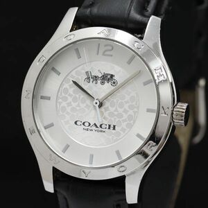 1 jpy Coach QZ white face CA.79.7.95.1260 white face men's wristwatch KMR 2000000 5NBG2