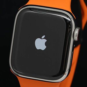 1 jpy rechargeable box /. attaching Hermes Apple watch series 8 WR-50M 41mm men's / lady's wristwatch OKZ 11OKT 6751800