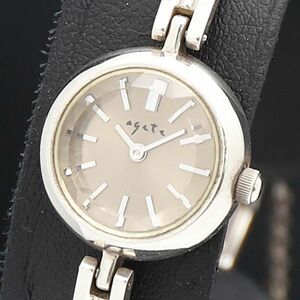 1 jpy operation Agete SV925 Y150-0N30 QZ silver face lady's wristwatch SGN 2000000 5NBG2