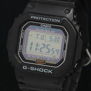 1円 稼動 良品 タフソーラー カシオ Gショック G-5600E-1D ブラック デジタル文字盤 メンズ腕時計 OKZ 0444000 5YBT